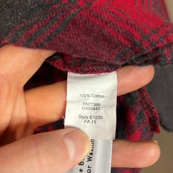 Madewell red plaid button down shirt with pockets! - Picture 8 of 14